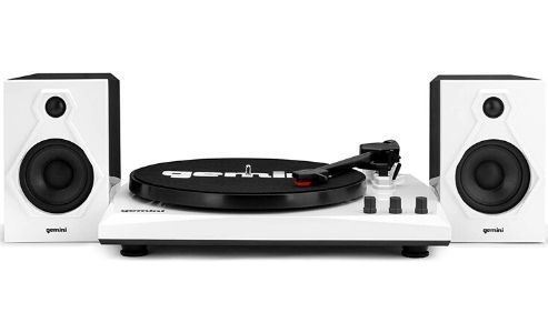Gemini TT-900BW Record Player with Two Speakers