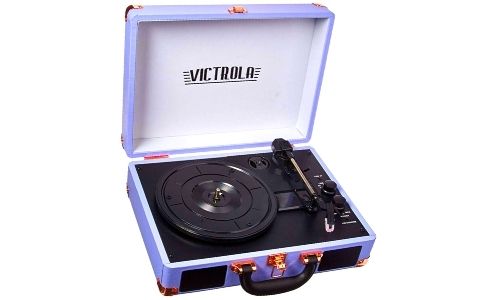 Victrola Vintage Lavender VSC-550BT-LVG Portable Suitcase Record Player